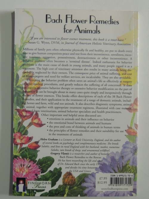 Bach Flower Remedies for Animals - Helen Graham, Gregory Vlamis