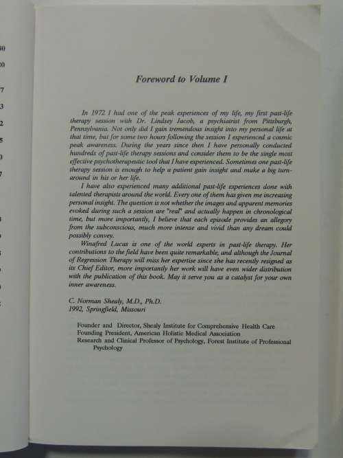 Regression Therapy A Handbook For Professionals  2 Volumes - Winafred Blake Lucas PhD