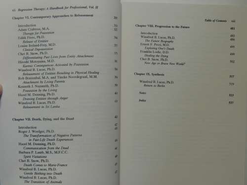 Regression Therapy A Handbook For Professionals  2 Volumes - Winafred Blake Lucas PhD