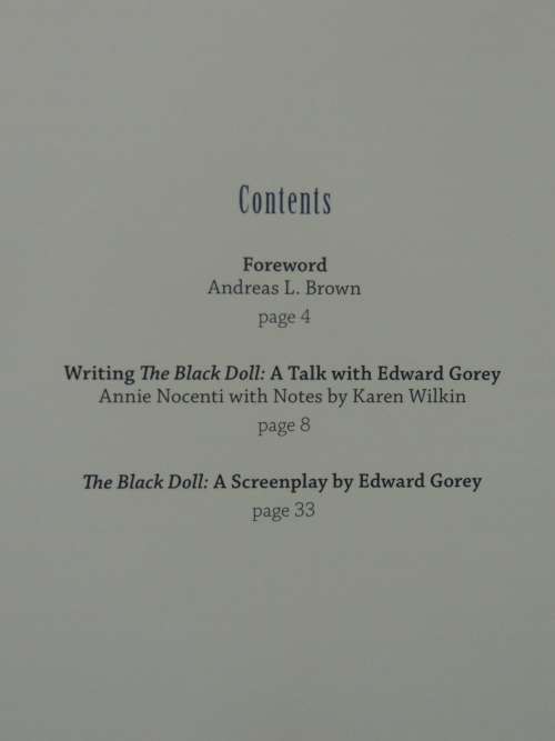 The Black Doll: A Silent Screenplay - Edward Gorey
