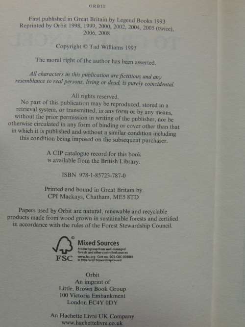 To Green Angel Tower Siege - Memory, Sorrow & Thorn - Book 3 - Tad Williams