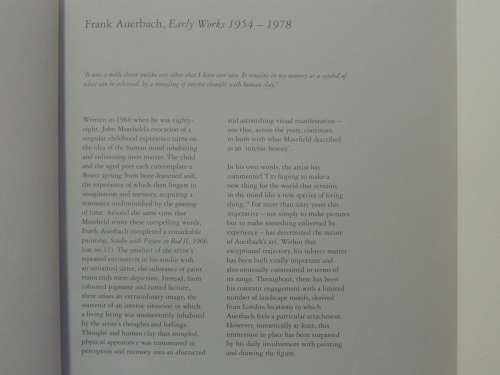 Frank Auerbach - early Works 1954-1978, A Loan Exhibition - Offer Waterman