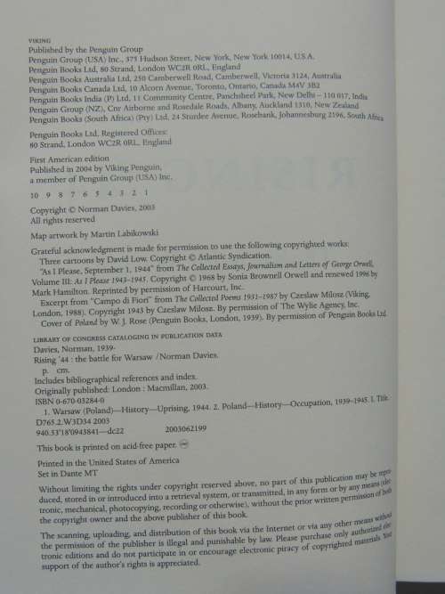 Rising `44 - The Battle For Warsaw - Norman Davies