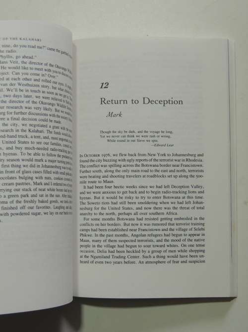 Cry of the Kalahari - Mark and Delia Owens