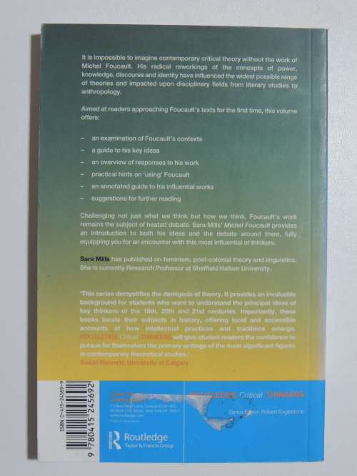 Routledge Critical Thinkers - Michel Foucault - Sara Mills