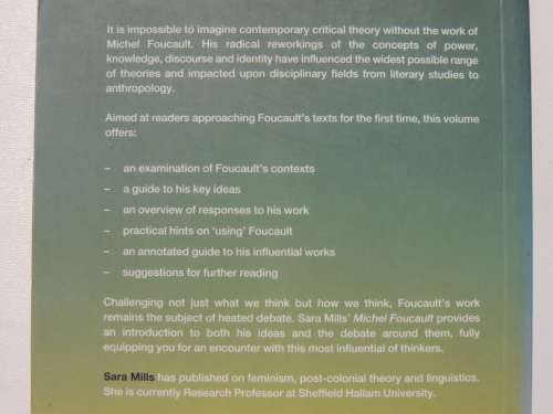Routledge Critical Thinkers - Michel Foucault - Sara Mills