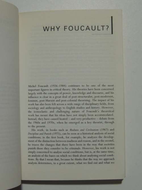 Routledge Critical Thinkers - Michel Foucault - Sara Mills
