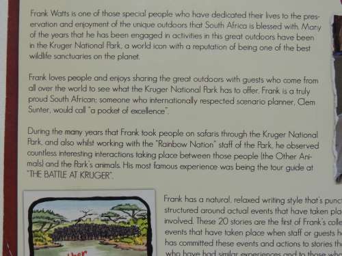 The Other Animals Of The Kruger National Park - Frank Watts