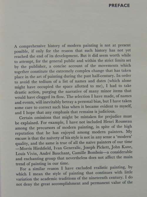 A Concise History of Modern Painting Revised Edition - The World of Art Library T&H - Herbert Read