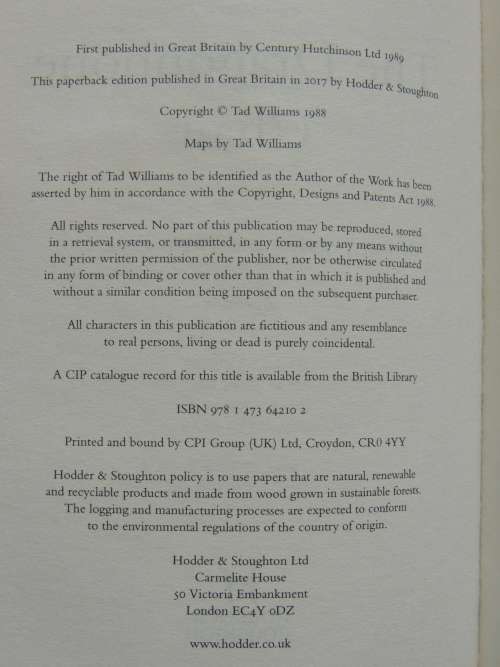 The Dragonbone Chair - Memory, Sorrow & Thorn Book 1- Tad Williams