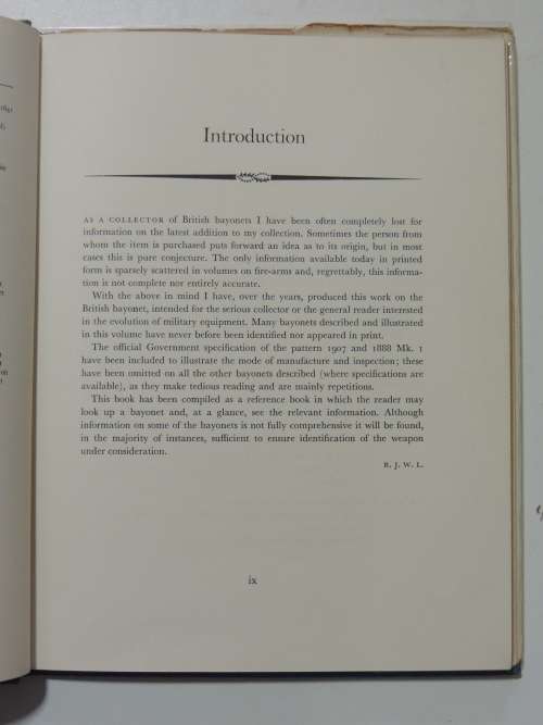 British Military Bayonets from 1700 to 1945 - RJ Wilkinson Latham