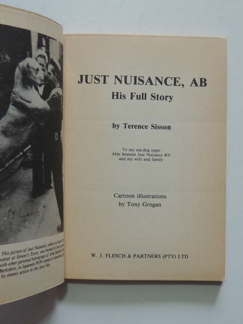 Just Nuisance AB - His Full Story - Terence Sisson 1987