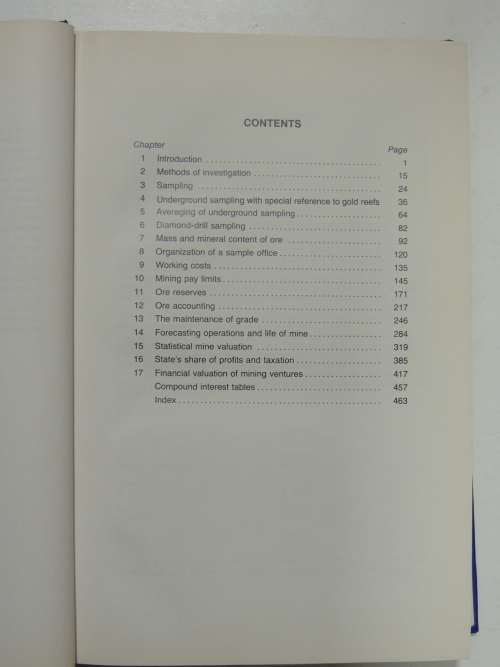 South African Mine Valuation - C.D. Storrar