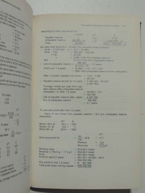 South African Mine Valuation - C.D. Storrar