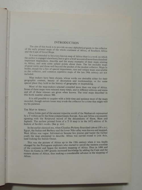 Collectors` Guide To The Maps Of The African Continent And Southern AfricaR.V. Tooley