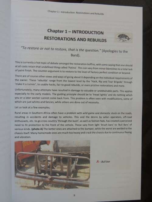 Conserving a Legend - 50 years of Land Rovers - Technical Tips & Tales- Jon Kappeyne