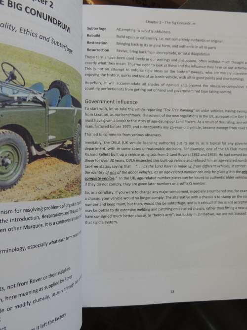 Conserving a Legend - 50 years of Land Rovers - Technical Tips & Tales- Jon Kappeyne
