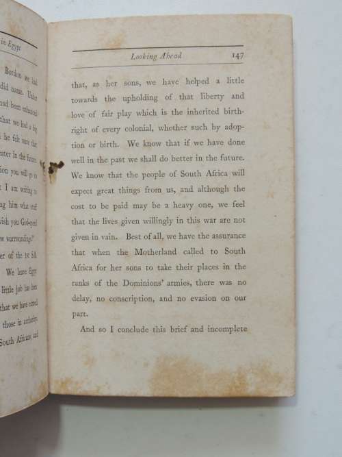 With The Springboks In Egypt - Captain