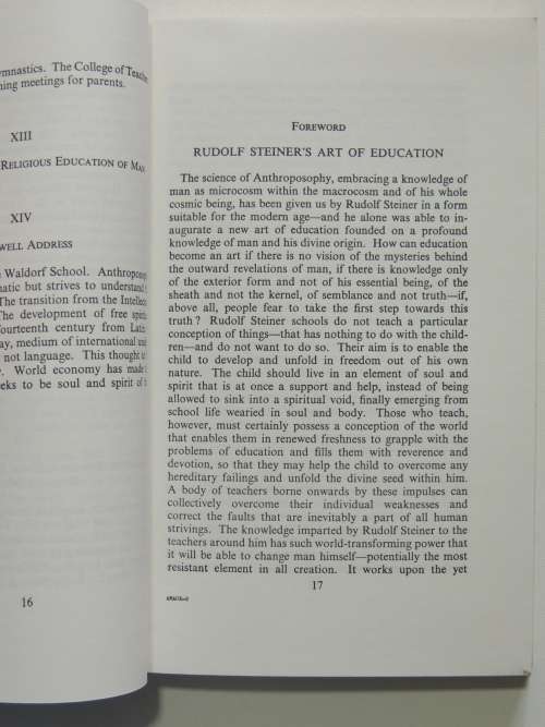 A Modern Art of Education, Lectures 1923 - Rudolf Steiner