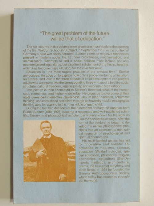 Education as a Social Problem, Lectures 1919 - Rudolf Steiner