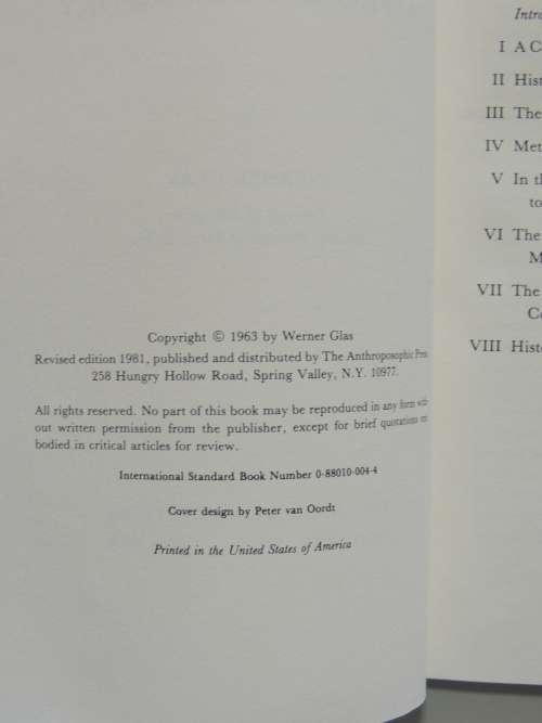 The Waldorf School Approch to HistoryWerner Glas