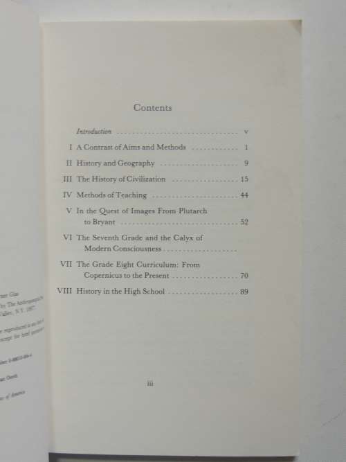 The Waldorf School Approch to HistoryWerner Glas