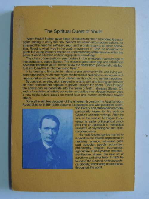 The Younger Generation,Educational & Spiritual Impulses for Life in the 20th Century -Rudolf Steiner