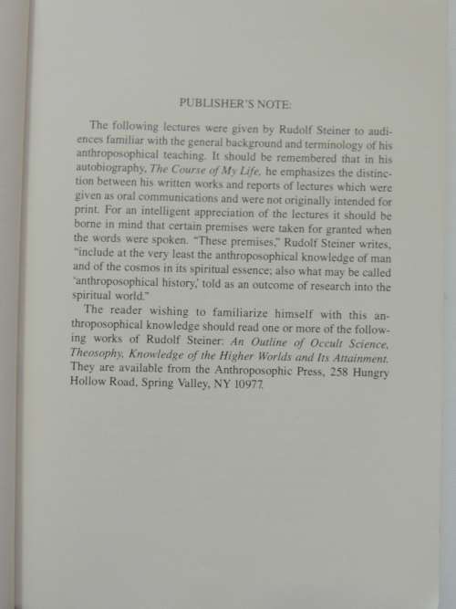 The Younger Generation,Educational & Spiritual Impulses for Life in the 20th Century -Rudolf Steiner