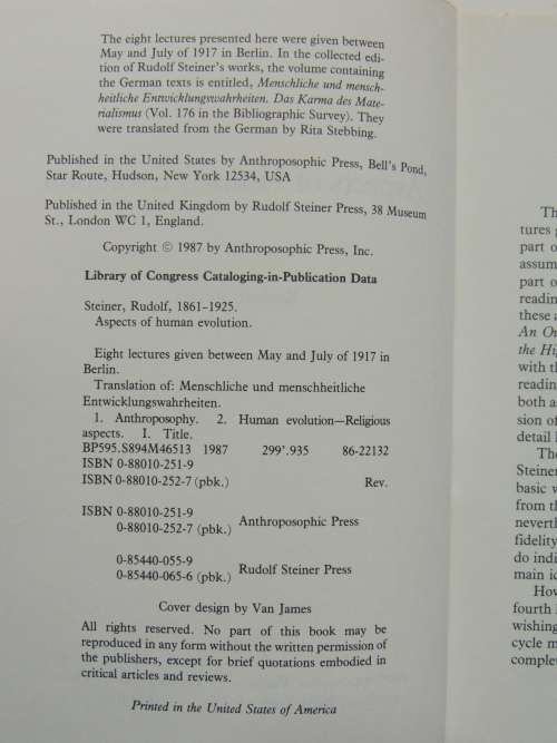 Aspects of Human Evolution - Rudolf Steiner