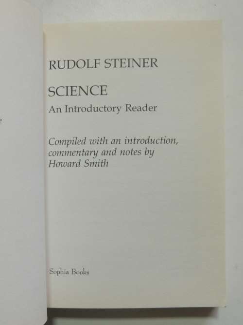 Science - An Introductory Reader- Rudolf Steiner
