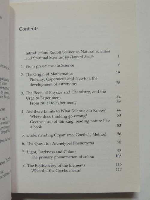 Science - An Introductory Reader- Rudolf Steiner