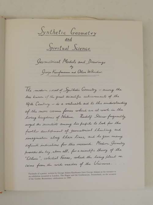 Sun  Space - Science at a Threshold of Spiritual Understanding - Olive Whicher