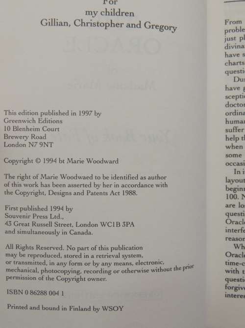 The Oracle of Dame Marie - Your Book of Fate, Roll the Dice, Consult the Mystical Tables