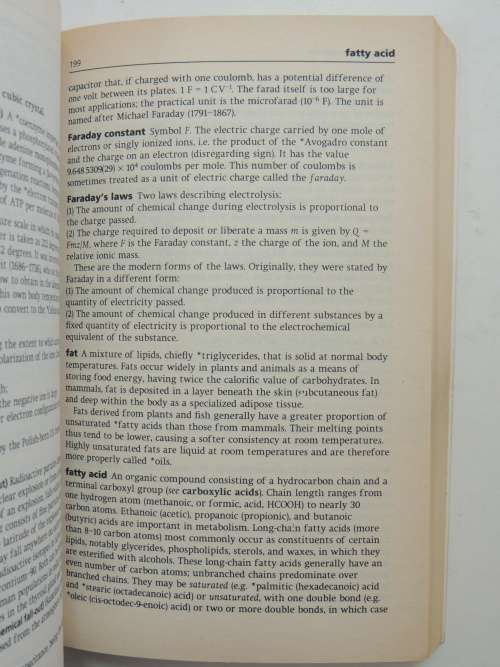 Oxford Dictionary Of Chemistry - ed John Daintith