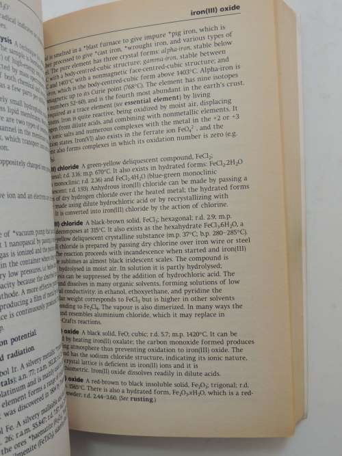 Oxford Dictionary Of Chemistry - ed John Daintith