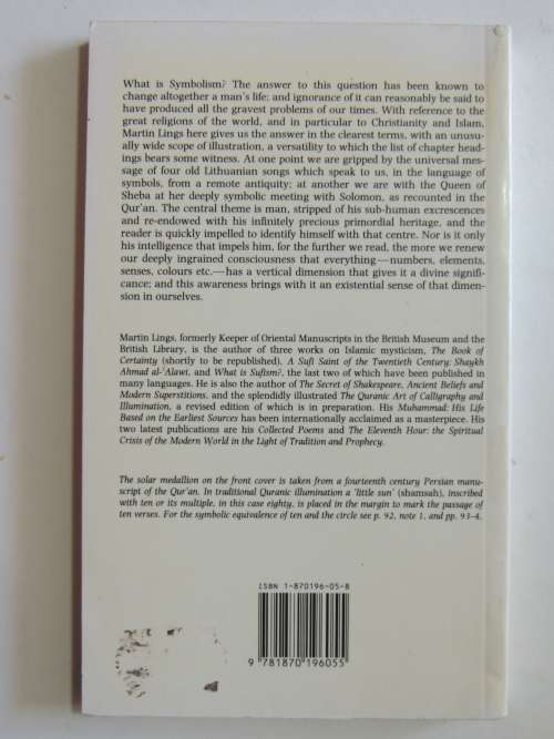 Symbol and Archetype, A Study of Meaning of Existence - Martin Lings