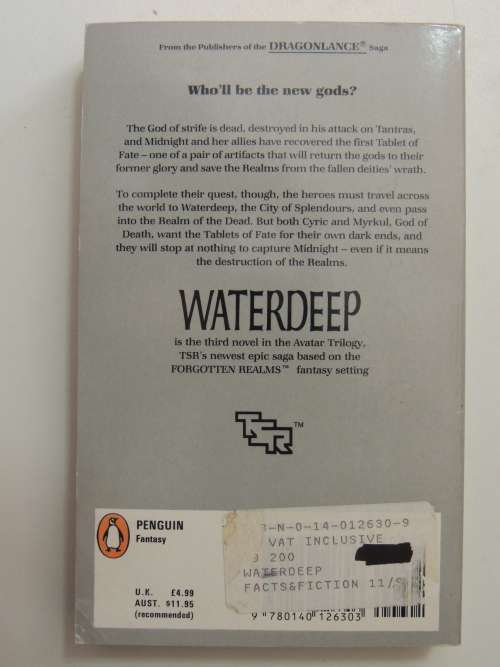 Forgotten Realms - Waterdeep - the Avatar Trilogy Book 3 - Richard Awlinson