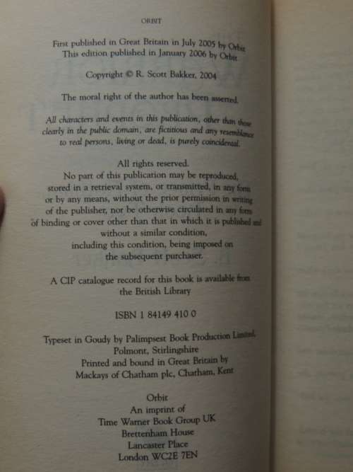 The Warrior Prophet - The Prince of Nothing Book 2 -  R Scott Bakker