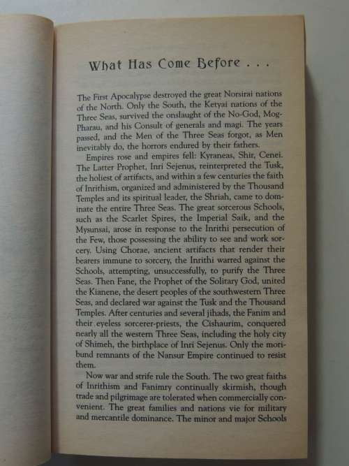 The Warrior Prophet - The Prince of Nothing Book 2 -  R Scott Bakker