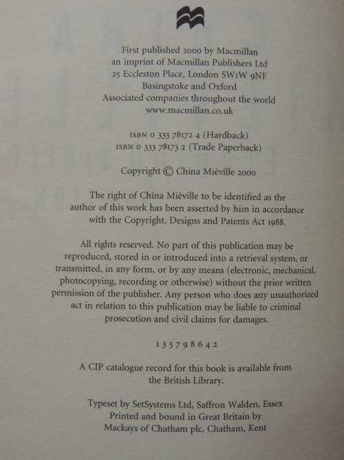 Perdido Street Station- China Mieville