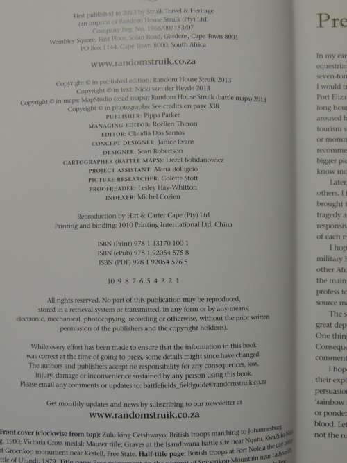 Field Guide to the Battlefields of South Africa - Nicki Von Der Heyde