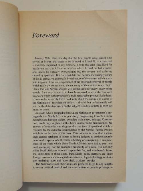 The Surplus People - Forced Removals in South Africa - Laurine Platzky, Cherryl Walker