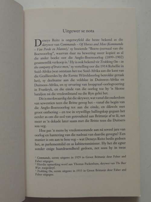 Geen Uitspan - Deneys Reitz