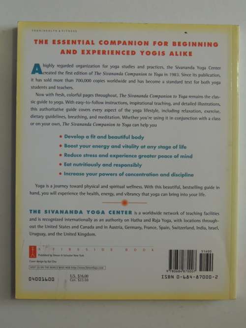 The Sivananda Companion to Yoga,Physical Postures, Breathing, Meditation - The Sivananda Yoga Center