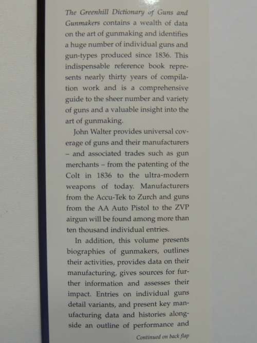 The Greenhill Dictionary of Guns and Gunmakers - John Walter
