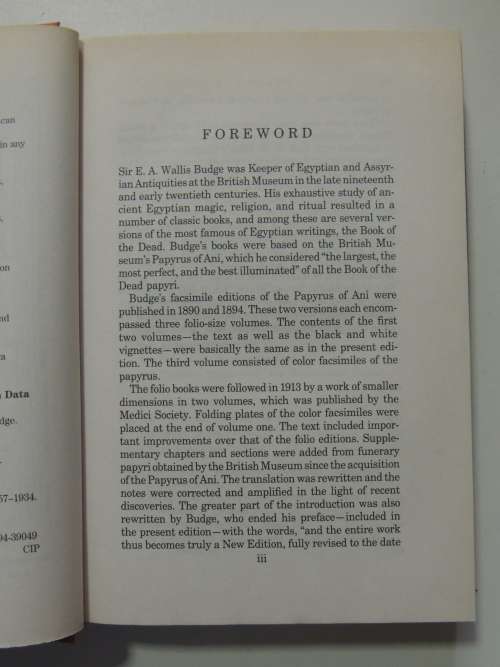 The Book of the Dead, The Hieroglyphic Transcript & Translation into Englishof the Ancient Egyptian