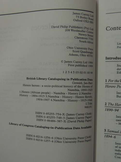 Herero Heroes, A Socio-Political History of the Herero of Namibia 1890-1923 - Jan-Bart Gewald