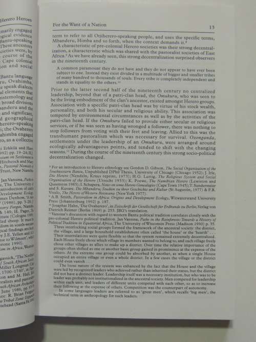 Herero Heroes, A Socio-Political History of the Herero of Namibia 1890-1923 - Jan-Bart Gewald