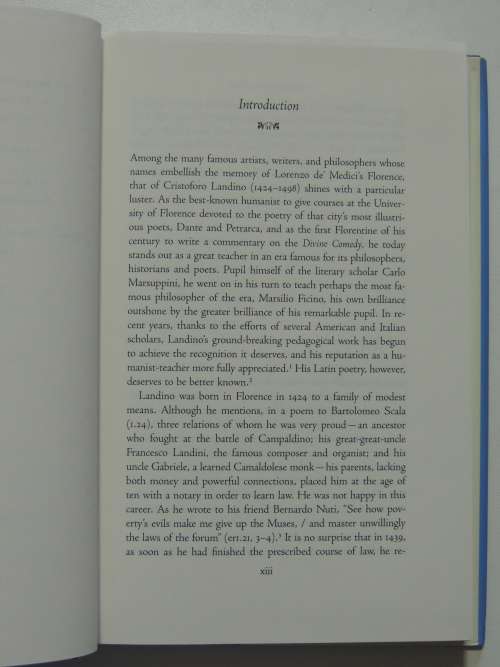 The I Tatti Renaissance Library - Poems - Cristoforo Landino