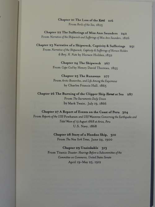 The Tragic History Of The Sea - Shipwrecks From The Bible To Titanic - Anthony Brandt